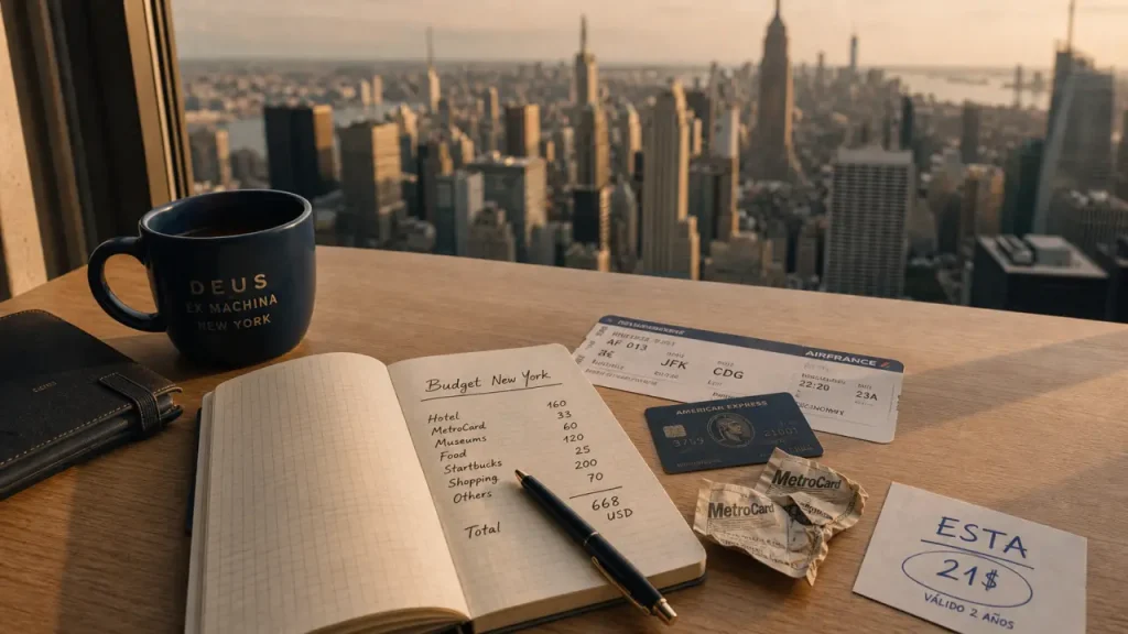 Budget New York : vol, métro et repas 7 nuits, vue Manhattan