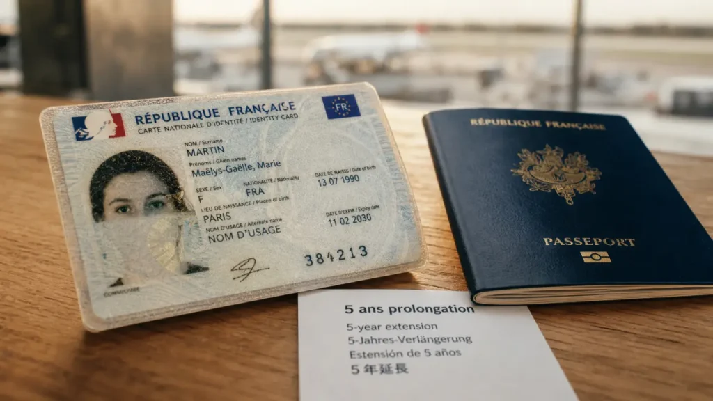Carte d identité périmée espagne, règle des 5 ans