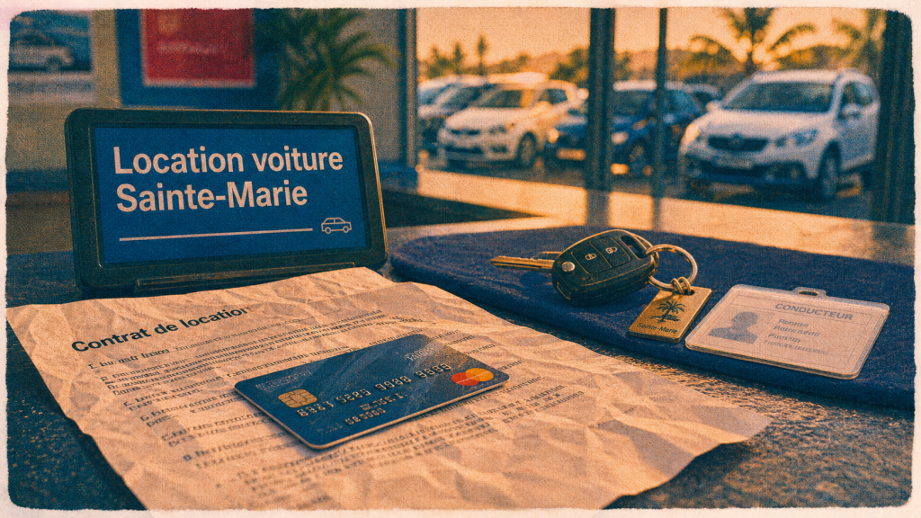 location de voiture sainte marie martinique : agence, contrat et carte de paiement