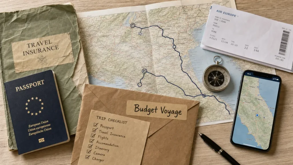 Organiser son voyage étape par étape : budget, transport, documents, carte itinéraire
