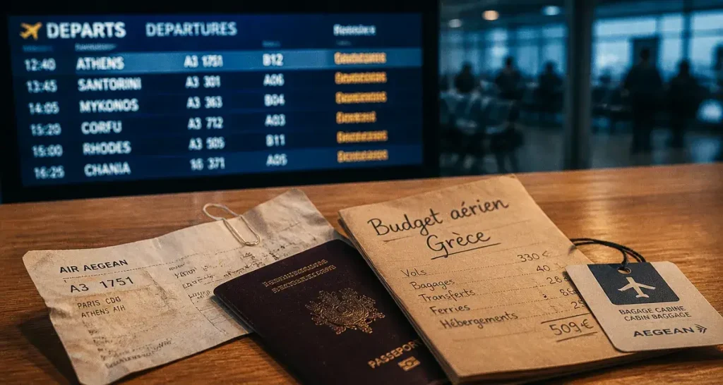 Billet d avion grece : carte d’embarquement pour budget réduit