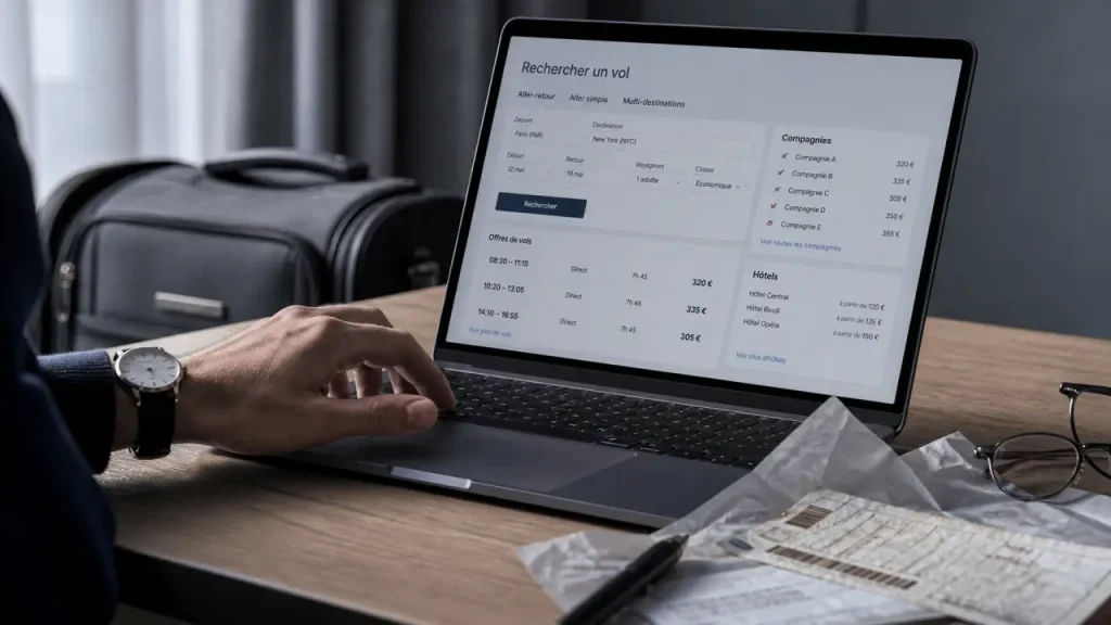 Dohop : recherche vols et comparaison sur ordinateur