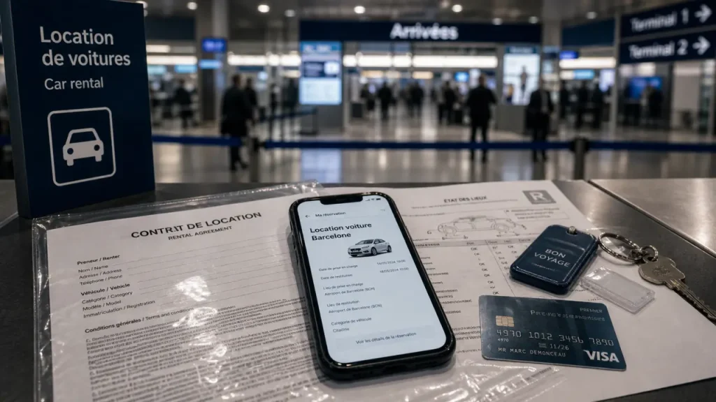 Location voiture Barcelone : terminal, réservation et documents