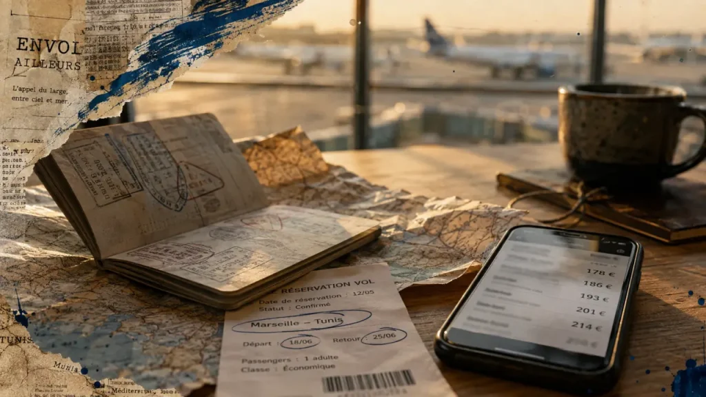 Billet avion marseille tunis : réserver 5 semaines avant pour payer moins