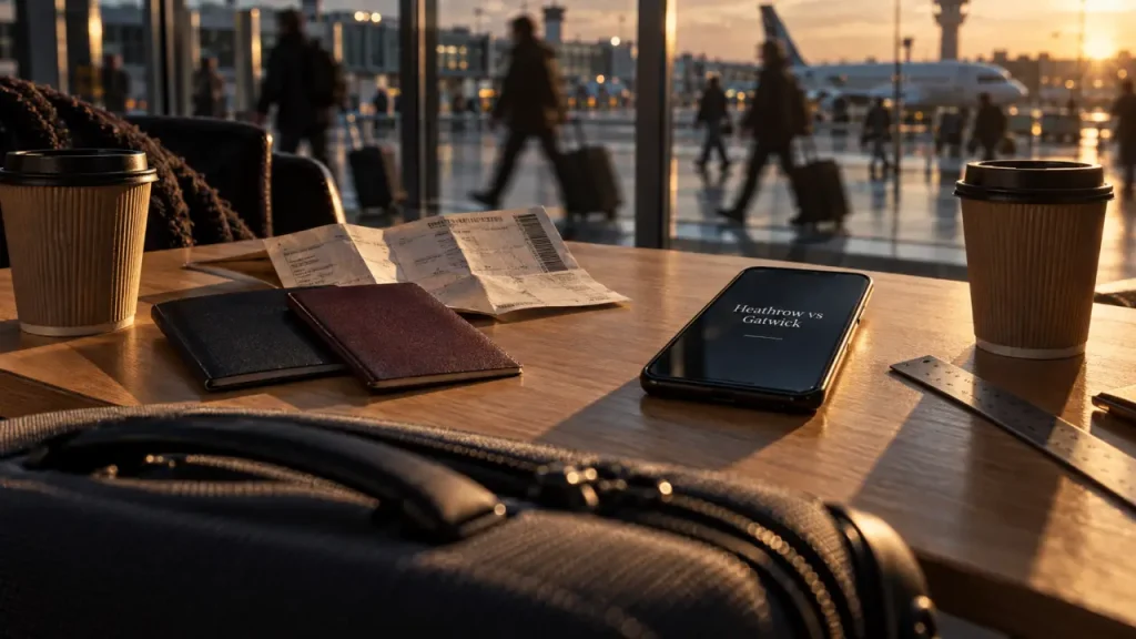 londre billet avion : Heathrow vs Gatwick, terminal aéroport